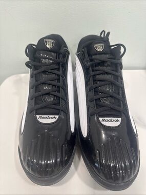 Reebok Men’s Black and White Athletic Sneakers